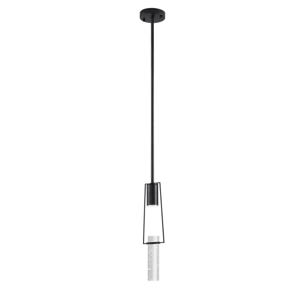 Black And Clear Transparent Metal LED Dimmable Chandelier With Clear Shades