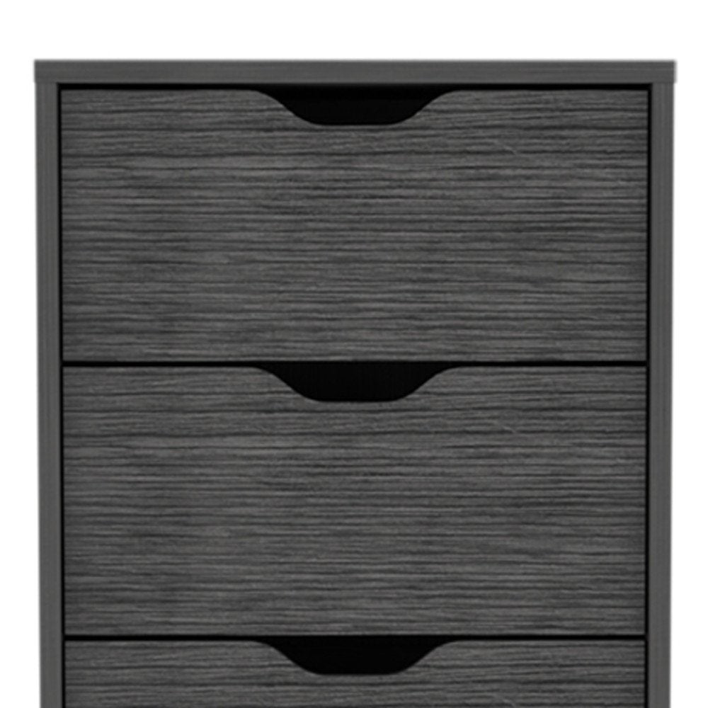 18" White Five Drawer Standard Chest
