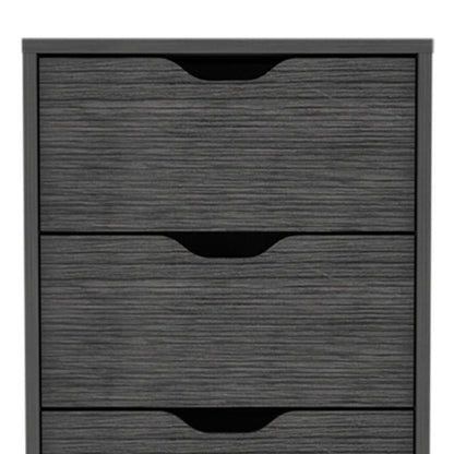 18" White Five Drawer Standard Chest