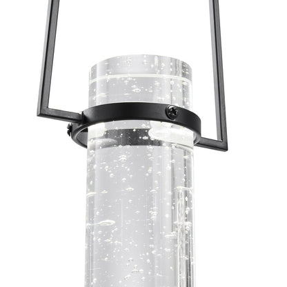 Black And Clear Three Light Metal Dimmable Smart Enabled Chandelier With Clear Shades