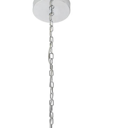 Silver And Clear Candle Style Eight Light Metal Dimmable Smart Enabled Chandelier With Clear Shades