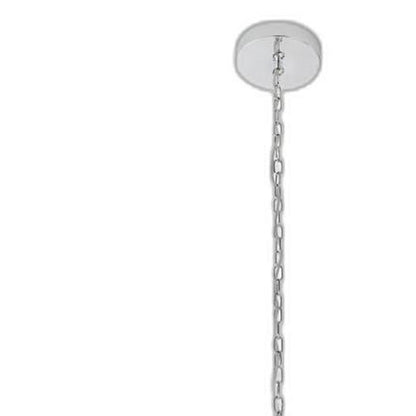 Silver And Clear Candle Style Eight Light Metal Dimmable Smart Enabled Chandelier With Clear Shades