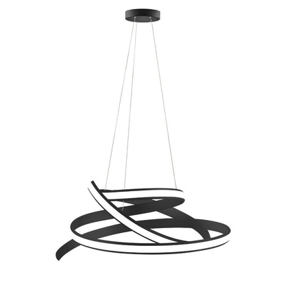 Black Metal LED Dimmable Smart Enabled Chandelier