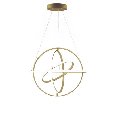 Gold Metal LED Dimmable Smart Enabled Chandelier