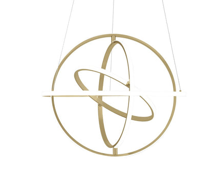 Gold Metal LED Dimmable Smart Enabled Chandelier