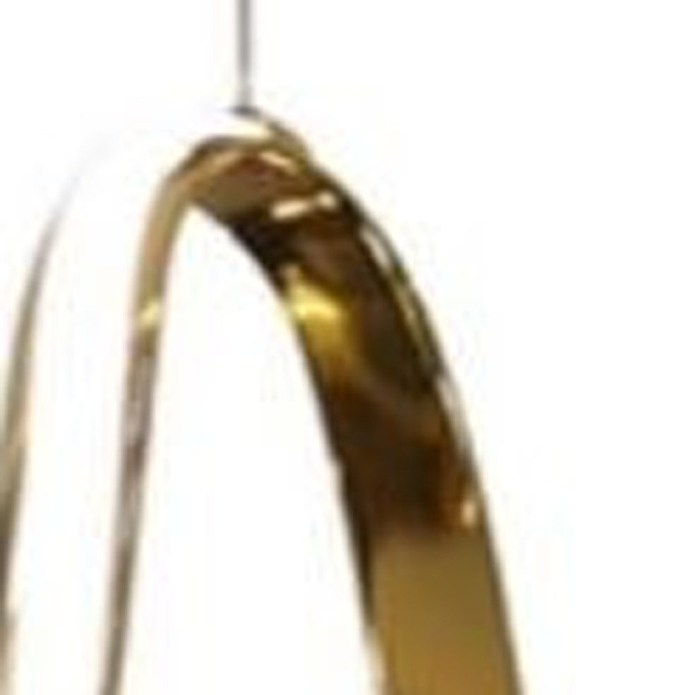 Gold And Silver Metal LED Dimmable Smart Enabled Chandelier