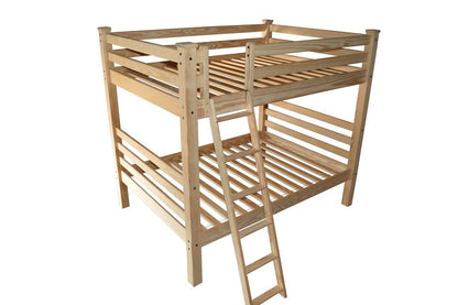Natural Full Over Full Solid Wood Bunk Bed