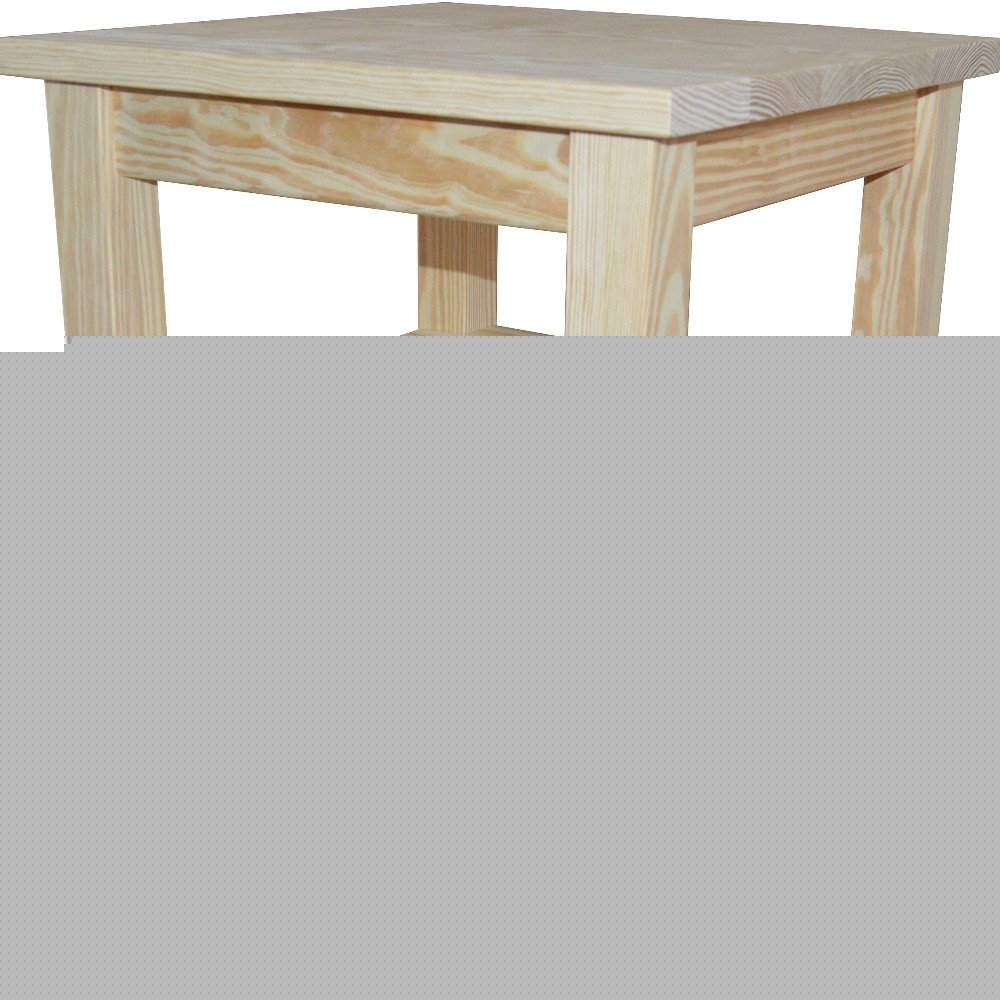 28" Tan Solid Wood Nightstand