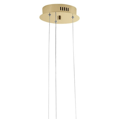 Gold Metal LED Dimmable Smart Enabled Chandelier