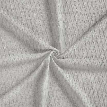 Queen Platinum Cotton Cable Knit Blanket