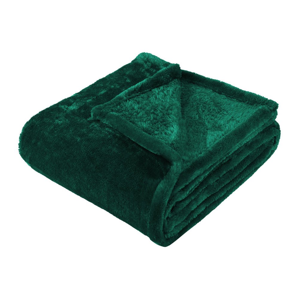 King Jungle Green Fleece Knitted Plush Blanket