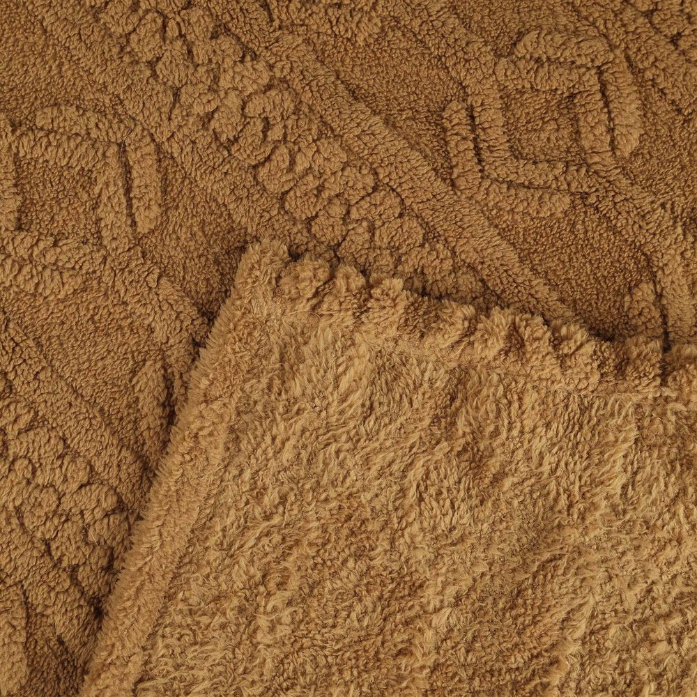 King Camel Fleece Knitted Plush Blanket