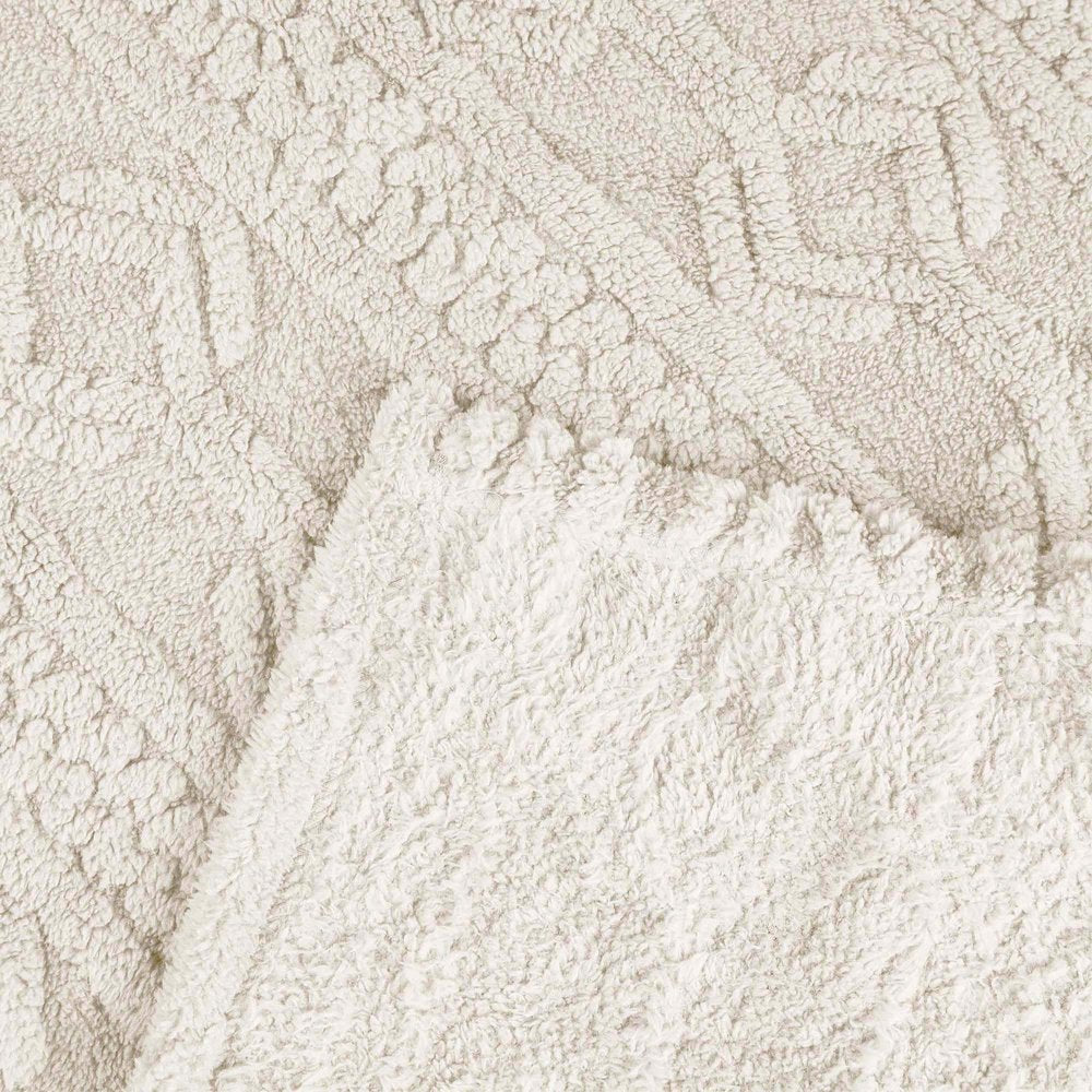 King Ivory Fleece Knitted Plush Blanket
