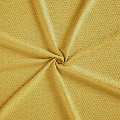 California King Gold Cotton Woven Chevron Blanket