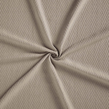 Queen Khaki Cotton Waffle Weave Blanket