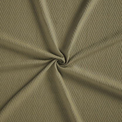 Queen Sage Cotton Woven Chevron Blanket