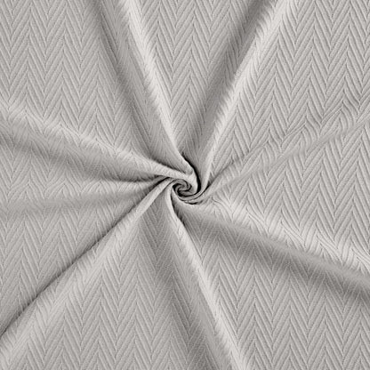 Queen Silver Cotton Waffle Weave Blanket