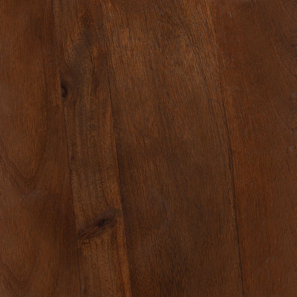 18" Walnut Solid Wood Round Pedestal End Table