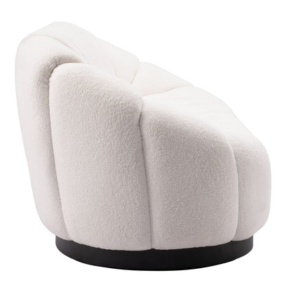 85" Cream Curved Sofa