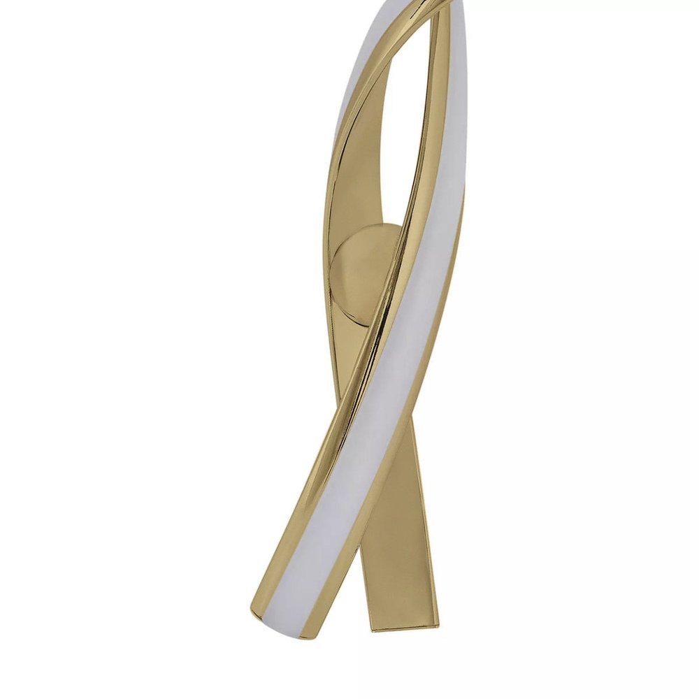 Gold Two Light Metal LED Dimmable Smart Enabled Chandelier