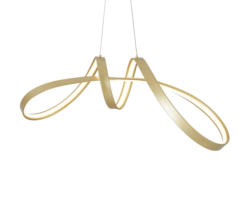 Gold Metal LED Dimmable Chandelier