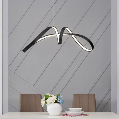 Black Metal LED Dimmable Chandelier