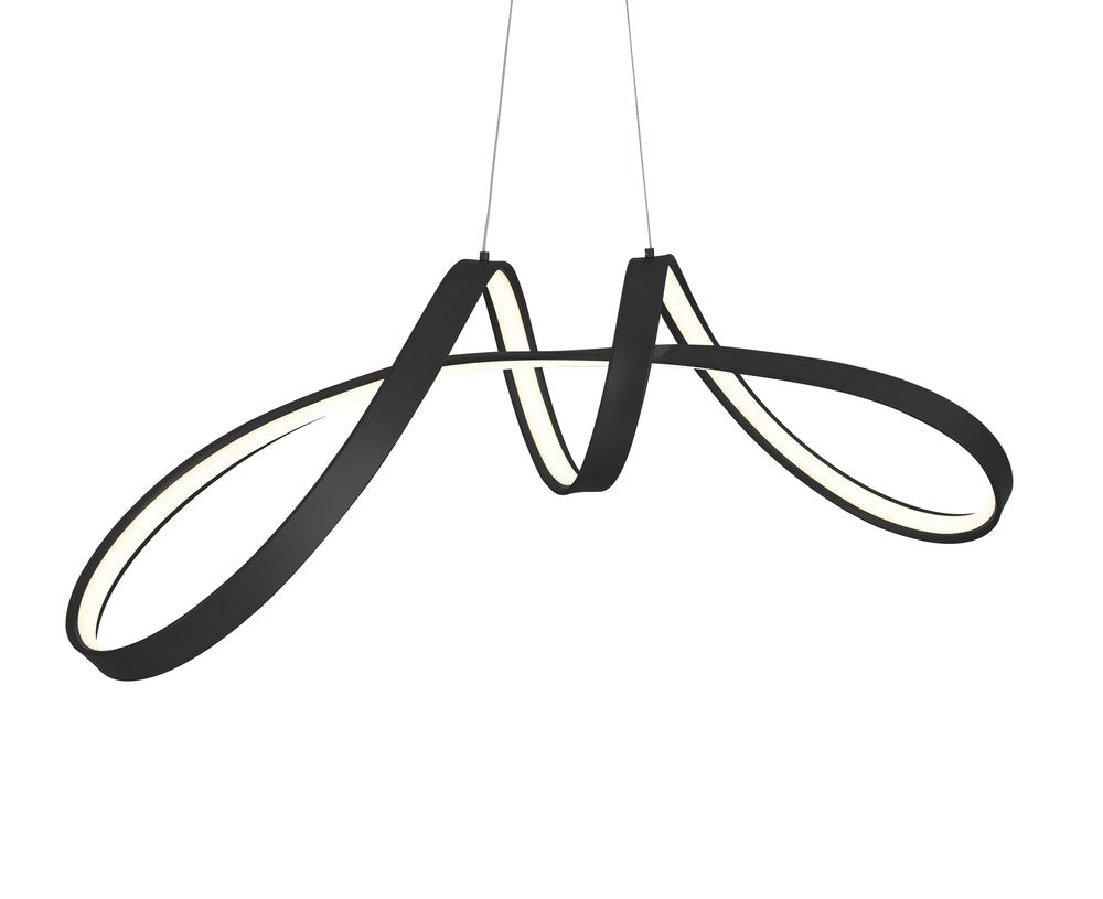 Black Metal LED Dimmable Chandelier