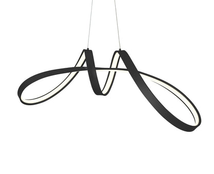 Black Metal LED Dimmable Smart Enabled Chandelier