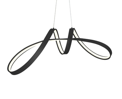 Black Metal LED Dimmable Smart Enabled Chandelier