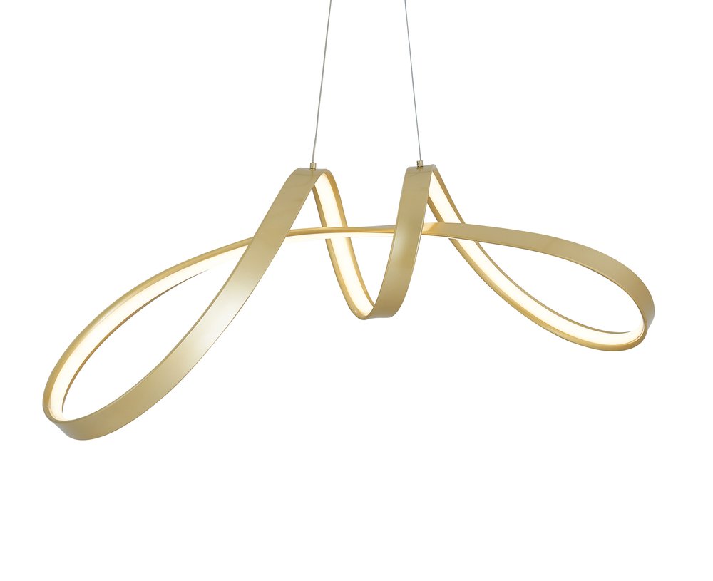 Gold Metal LED Dimmable Smart Enabled Chandelier