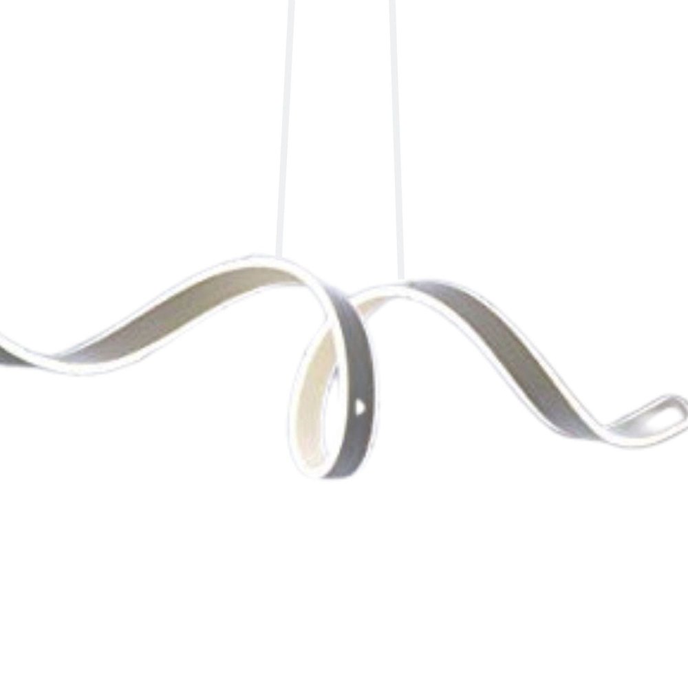 Silver Metal LED Dimmable Chandelier