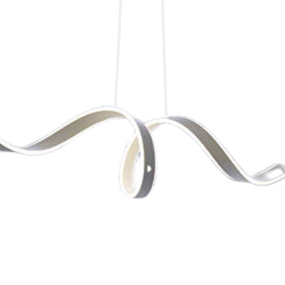 Silver Metal LED Dimmable Chandelier