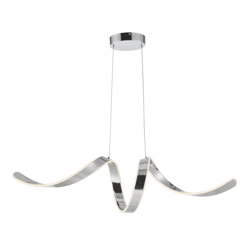 Silver Metal LED Dimmable Chandelier