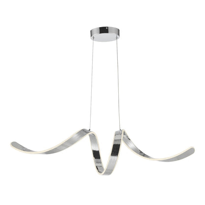 Silver Metal LED Dimmable Chandelier