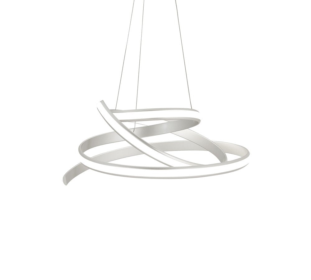 Silver Metal LED Dimmable Chandelier