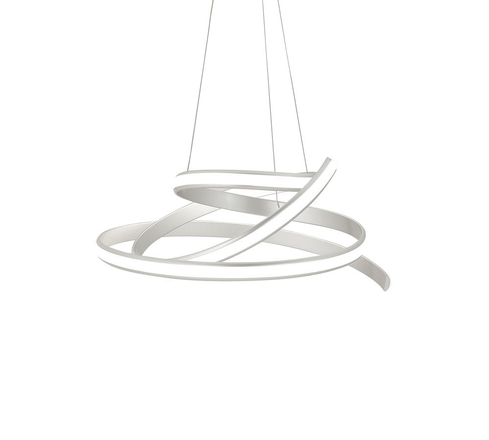 Silver Metal LED Dimmable Chandelier