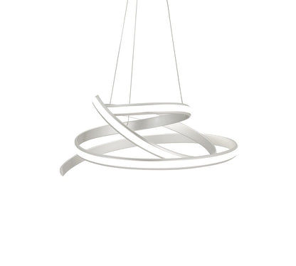 Silver Metal LED Dimmable Smart Enabled Chandelier