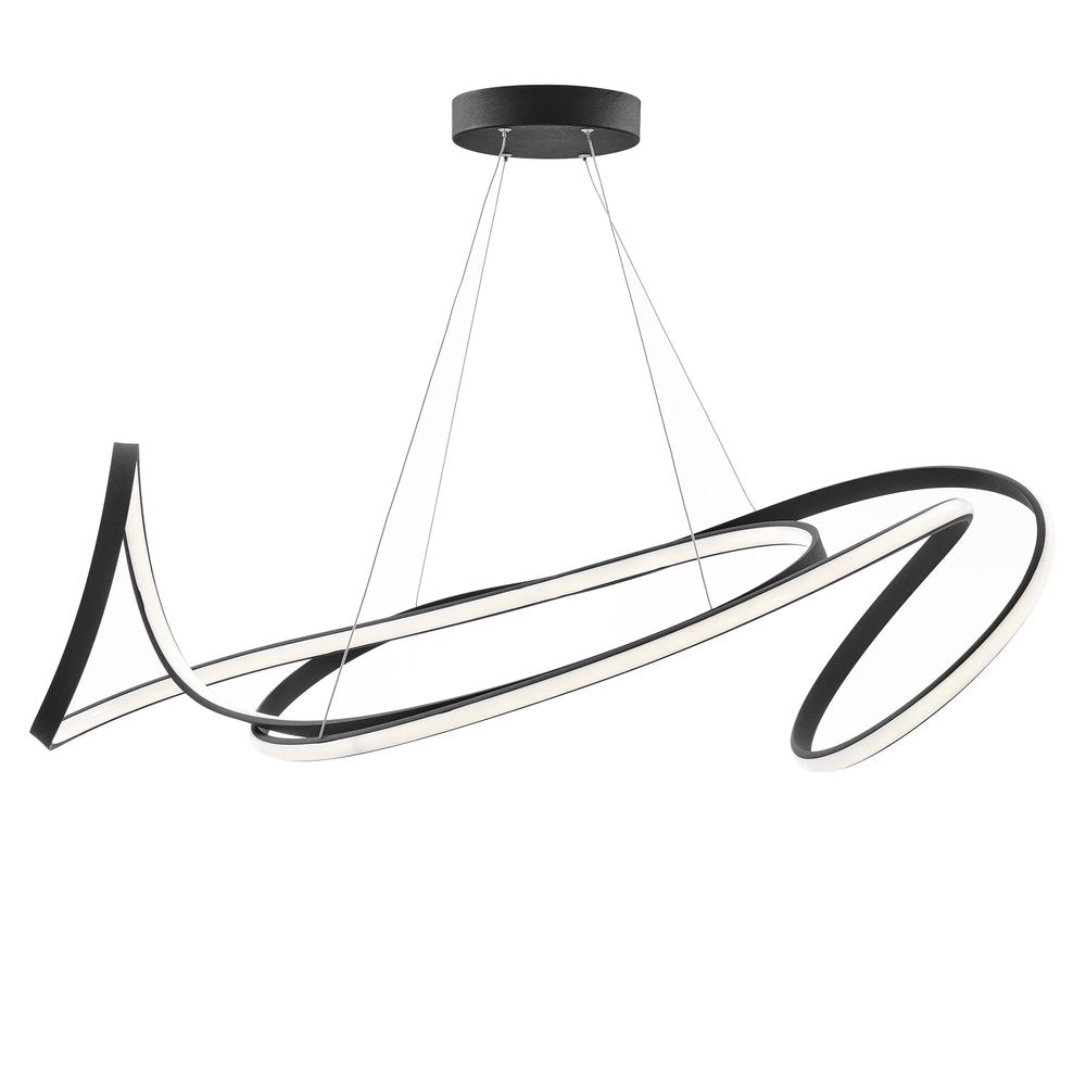 Black Metal LED Dimmable Chandelier