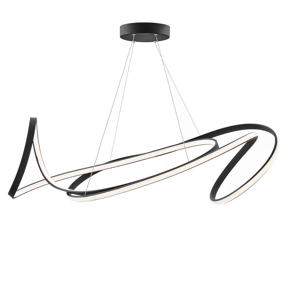Black Metal LED Dimmable Chandelier