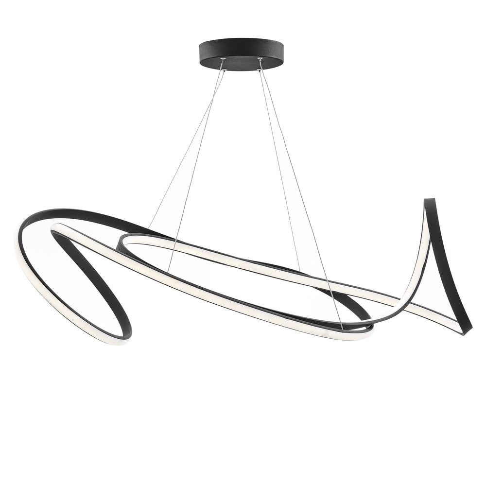 Black Metal LED Dimmable Chandelier