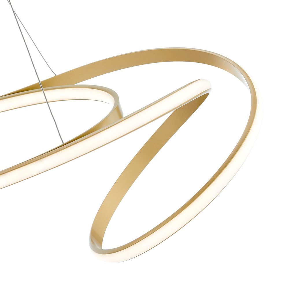 Gold Metal LED Dimmable Chandelier