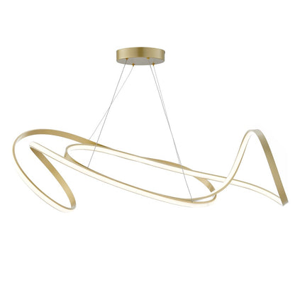 Gold Metal LED Dimmable Chandelier