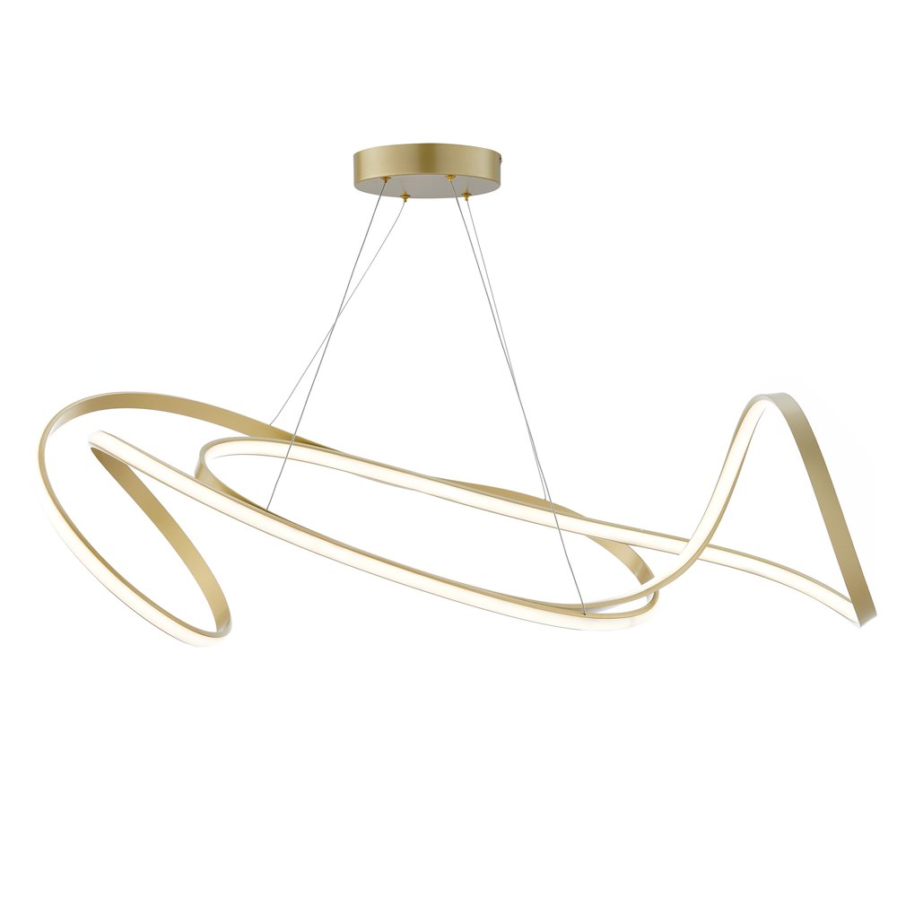 Gold Metal LED Dimmable Smart Enabled Chandelier