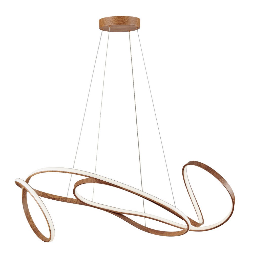 Brown Metal LED Dimmable Chandelier