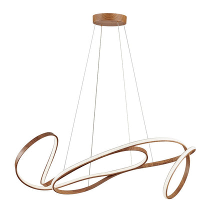 Brown Metal LED Dimmable Smart Enabled Chandelier