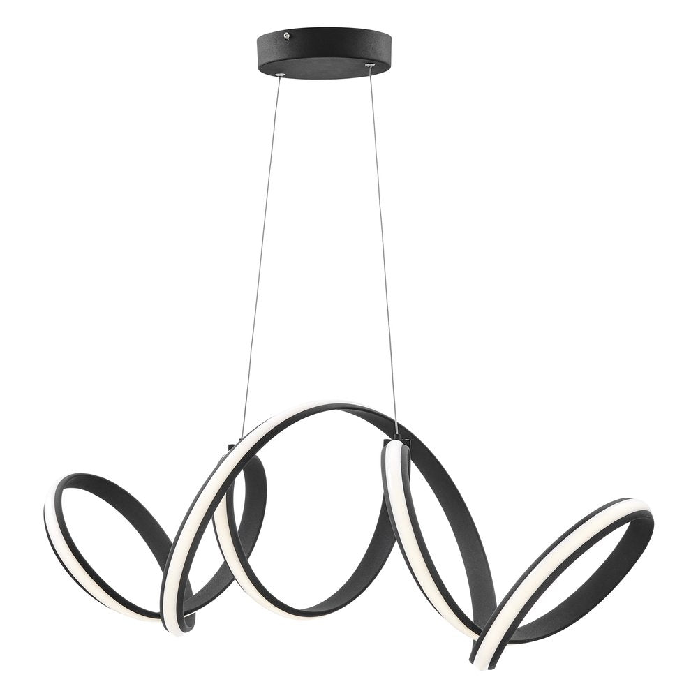 Black Metal LED Dimmable Chandelier