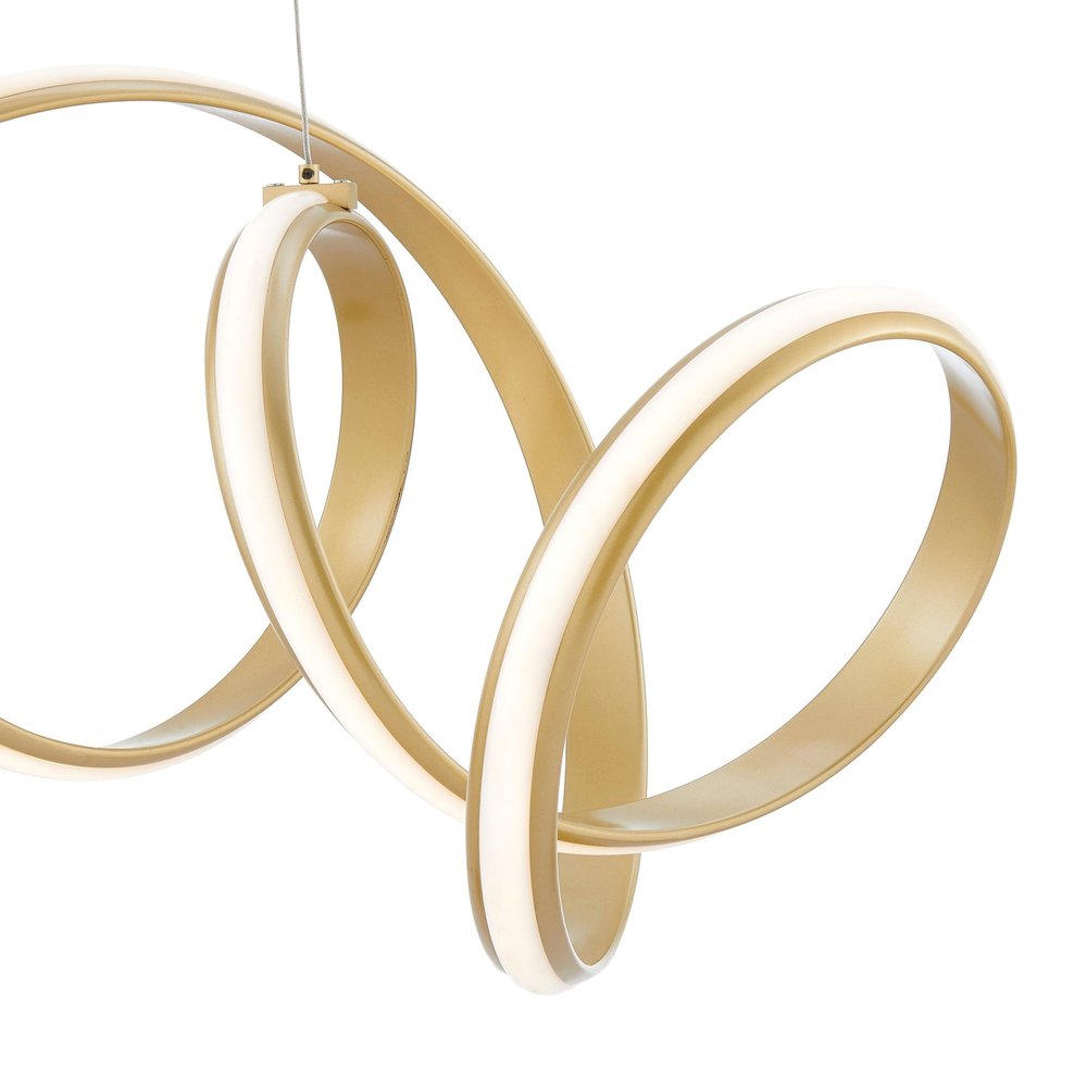 Gold Metal LED Dimmable Chandelier
