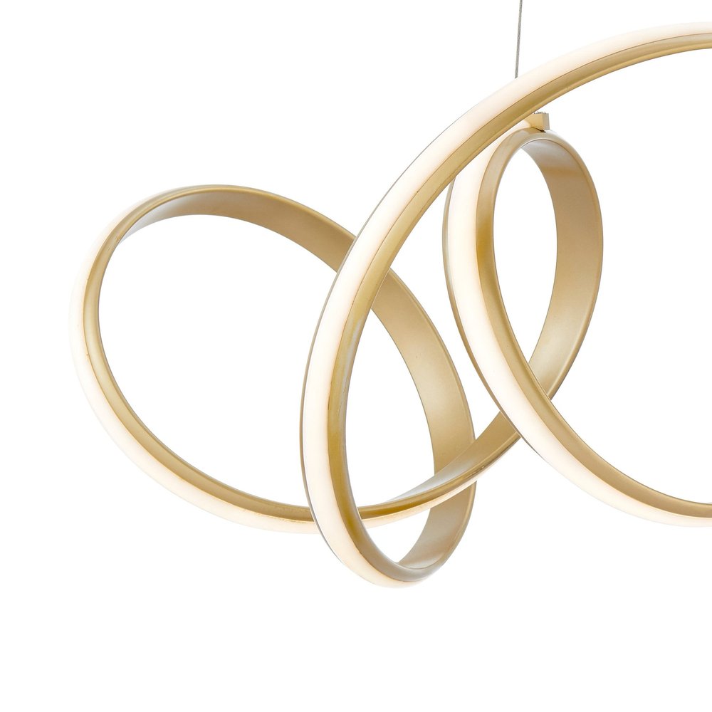 Gold Metal LED Dimmable Chandelier