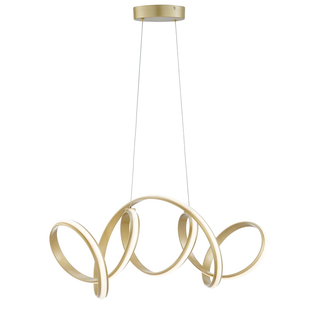 Gold Metal LED Dimmable Chandelier