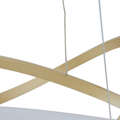 Gold Metal LED Dimmable Chandelier